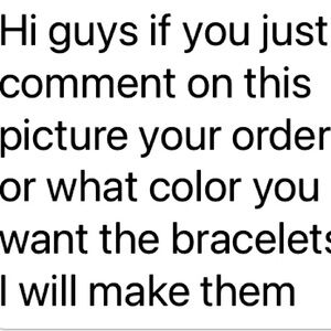 You can comment pick blue green black white and two colors mixed